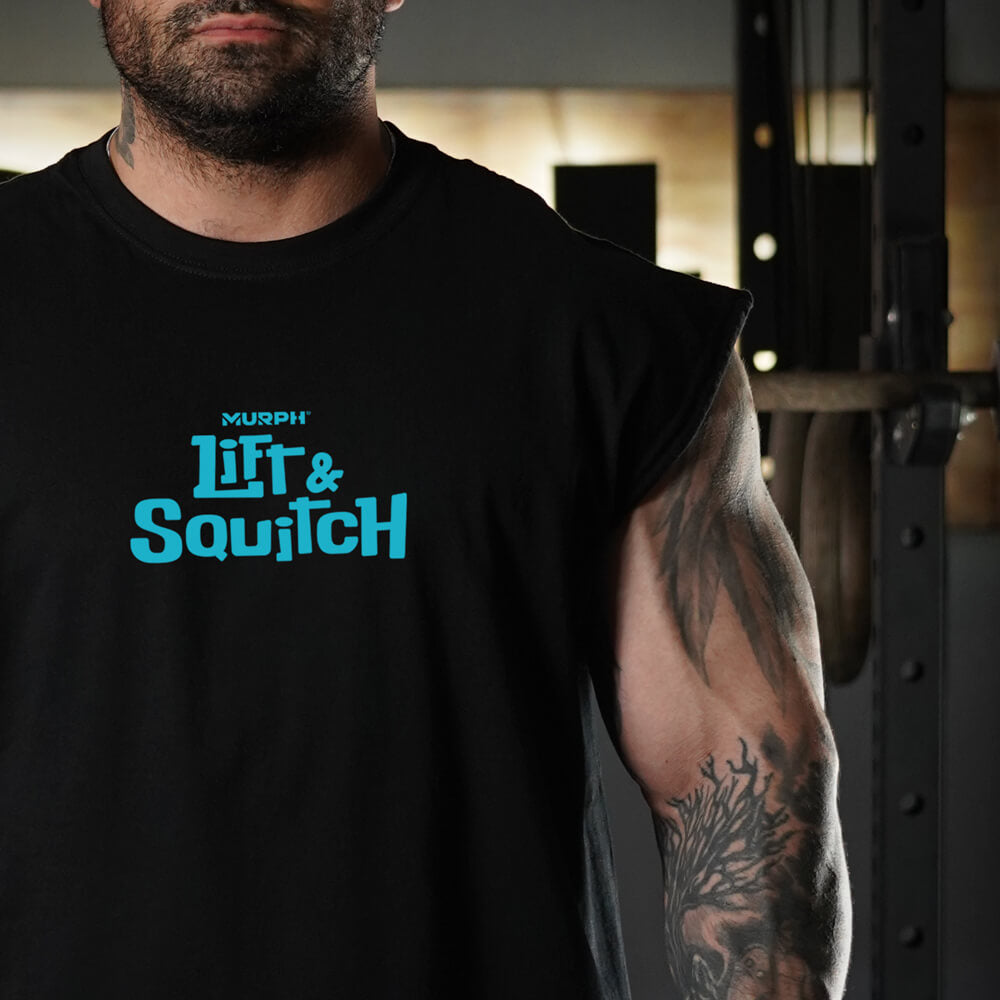 Polera Oversize Sleeveless Lift & Squitch - Negro