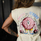 Polera Oversize Sleeveless Sweet and Strong - Sweet Cream