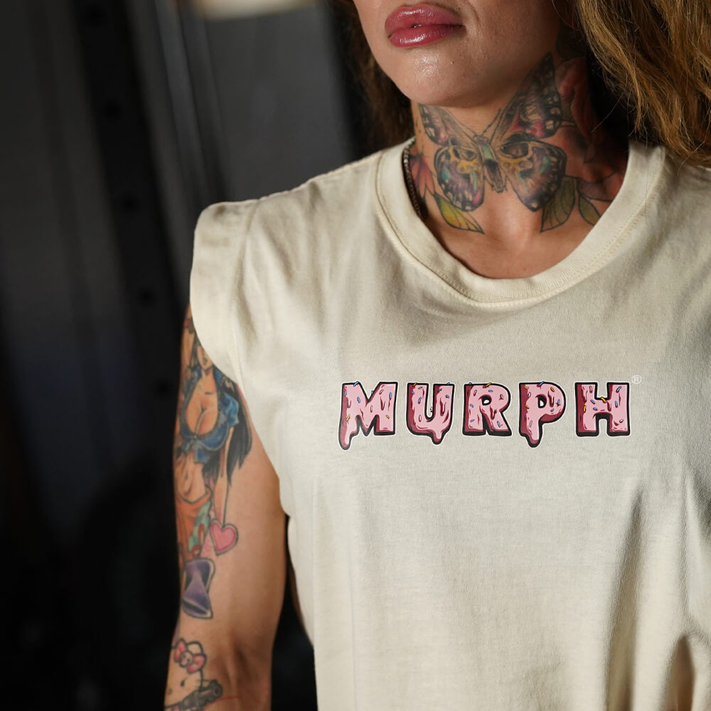 Polera Oversize Sleeveless Sweet and Strong - Sweet Cream
