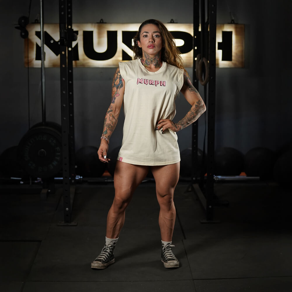 Polera Oversize Sleeveless Sweet and Strong - Sweet Cream