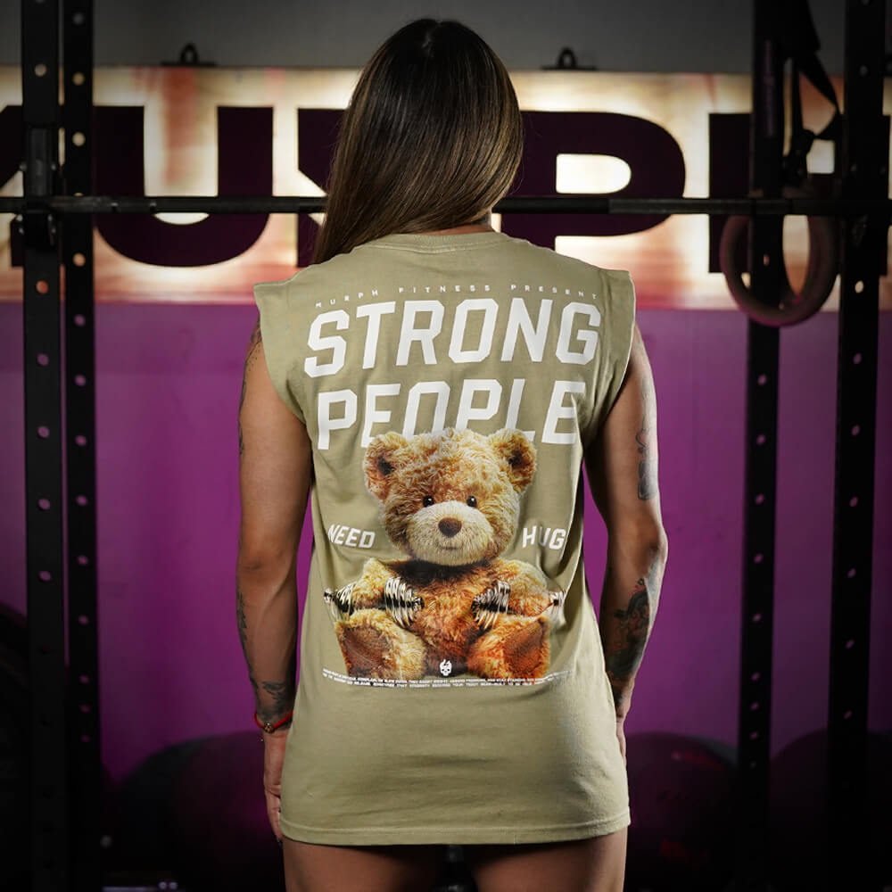 Polera Oversize Sleeveless TEDDY BEAST - Nut