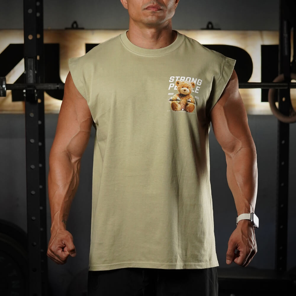 Polera Oversize Sleeveless TEDDY BEAST - Nut