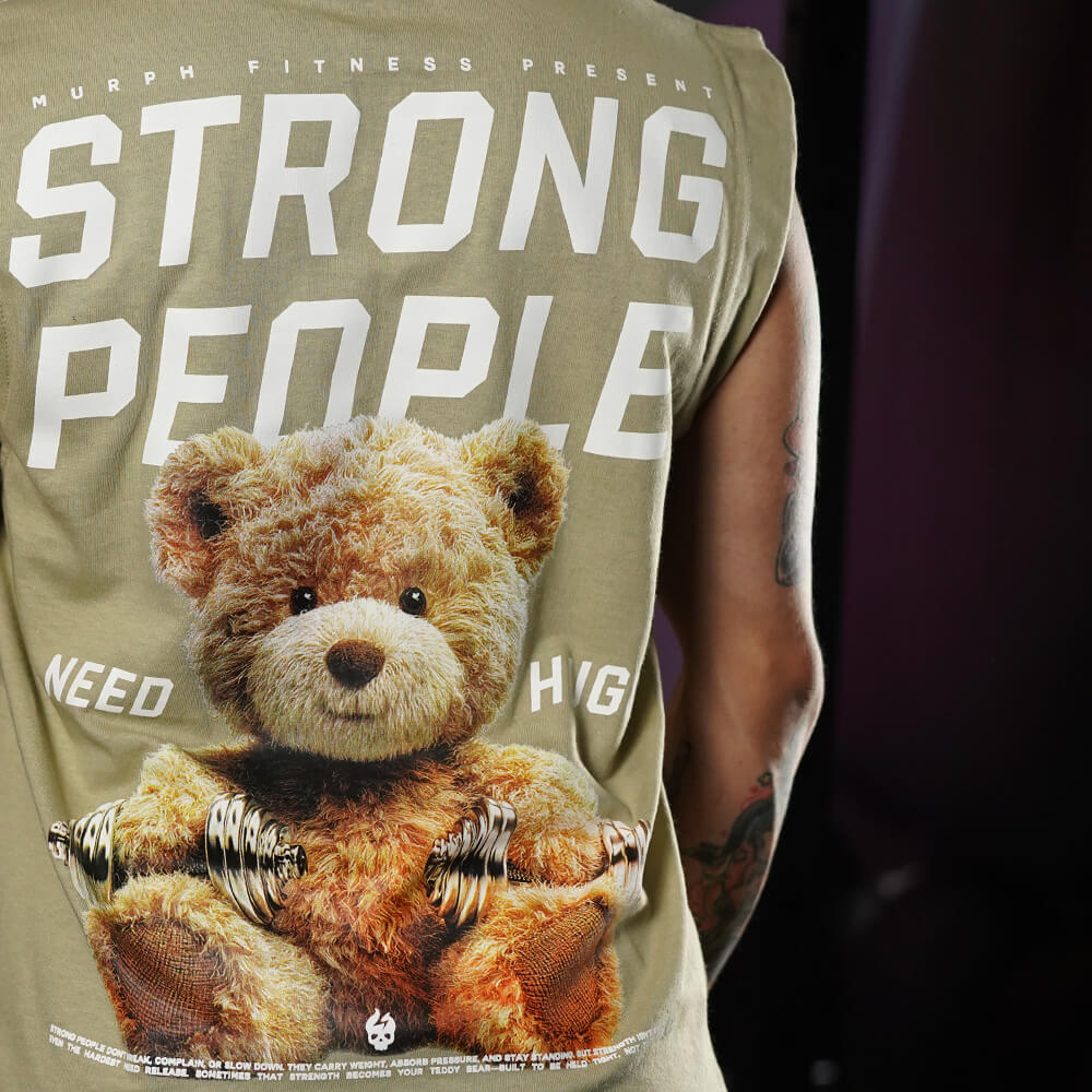 Polera Oversize Sleeveless TEDDY BEAST - Nut