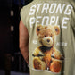 Polera Oversize Sleeveless TEDDY BEAST - Nut