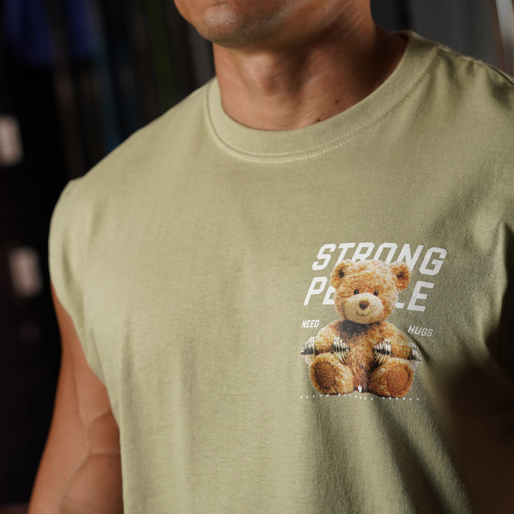 Polera Oversize Sleeveless TEDDY BEAST - Nut