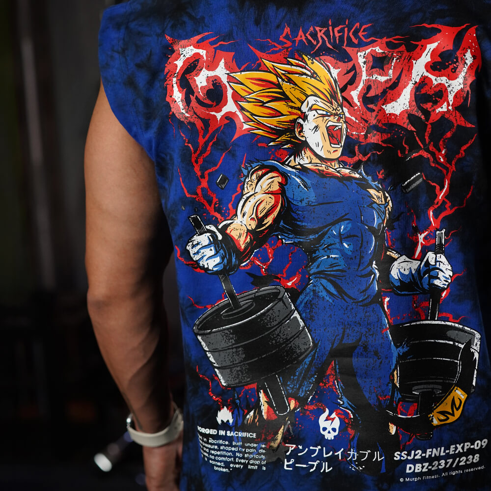 Polera Oversize Sleeveless Sacrifice - Blue Storm