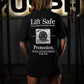 Polera Oversize LIFT SAFE - Negro