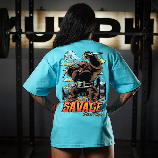 Polera Oversize PRO Savage - Energy Blue