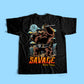 Polera Oversize Savage - Negro