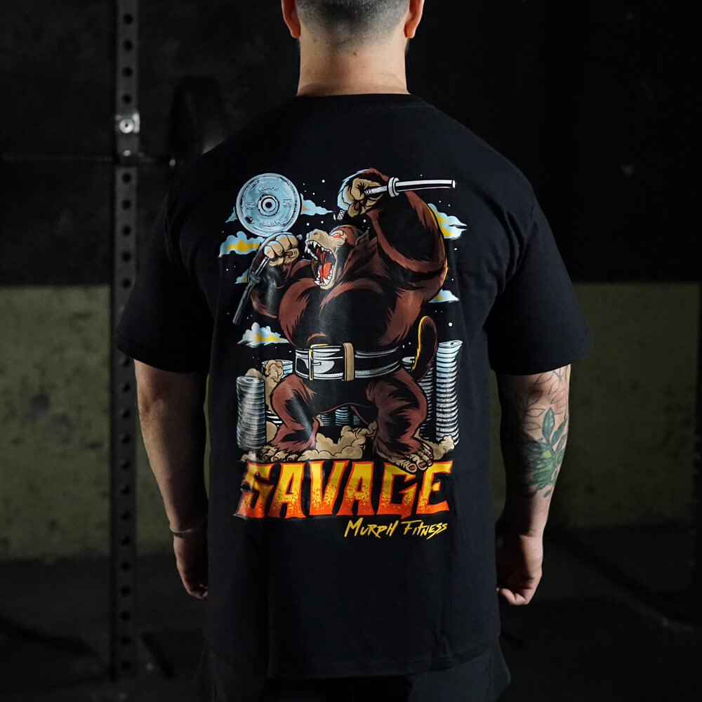 Polera Oversize Savage - Negro