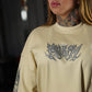 Polera Oversize ICON Sinister Logo - Sweet Cream
