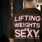 Polera Oversize Lifting Weights Is SEXY - Chocolate