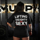 Polera Oversize Lifting Weights Is SEXY - Negro