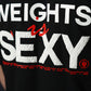 Polera Oversize Lifting Weights Is SEXY - Negro