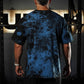 Polera Oversize Skull logo - Blue Storm