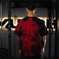 Polera Oversize Skull logo - Red Storm