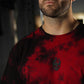 Polera Oversize Skull logo - Red Storm