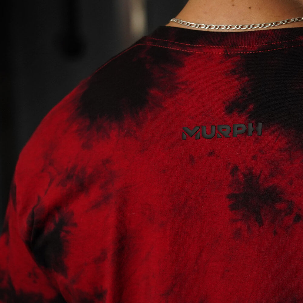 Polera Oversize Skull logo - Red Storm