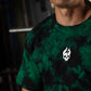 Polera Oversize Skull logo - Green Storm
