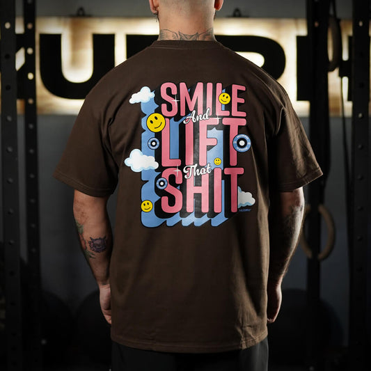 Polera Oversize Smile - Chocolate