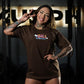 Polera Oversize Smile - Chocolate