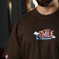 Polera Oversize Smile - Chocolate