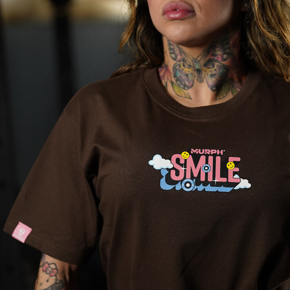 Polera Oversize Smile - Chocolate