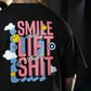 Polera Oversize Smile - Negro