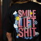 Polera Oversize Smile - Negro
