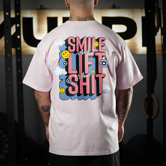 Polera Oversize Smile - Pink