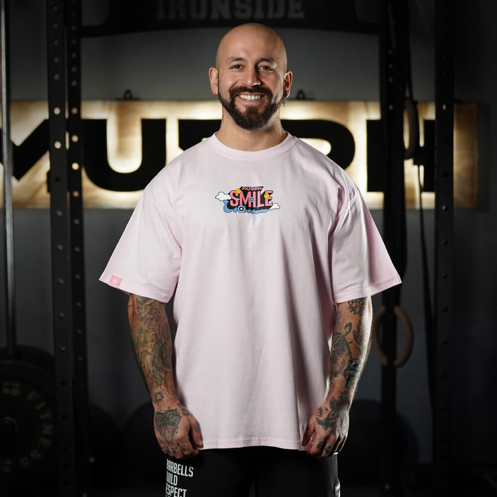 Polera Oversize Smile - Pink