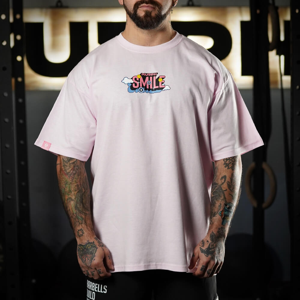 Polera Oversize Smile - Pink
