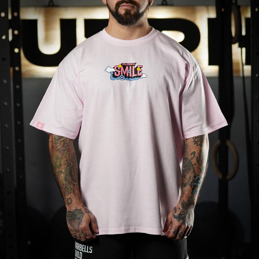 Polera Oversize Smile - Pink