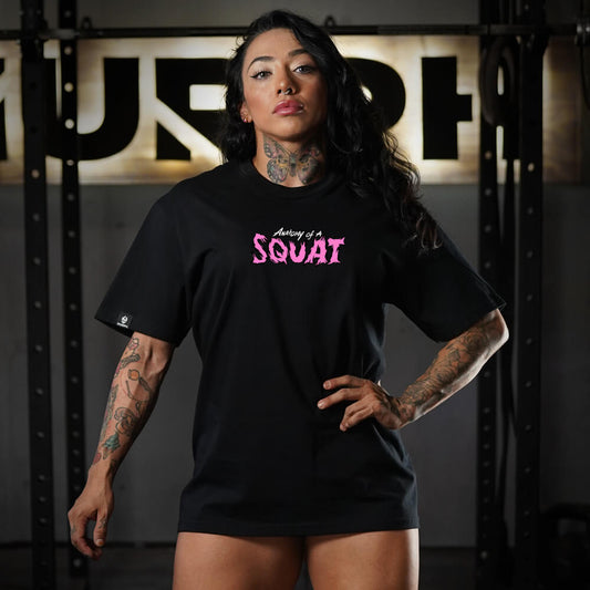 Oversize PRO Anatomy of Squat - Negro