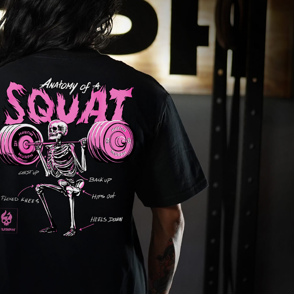Oversize PRO Anatomy of Squat - Negro