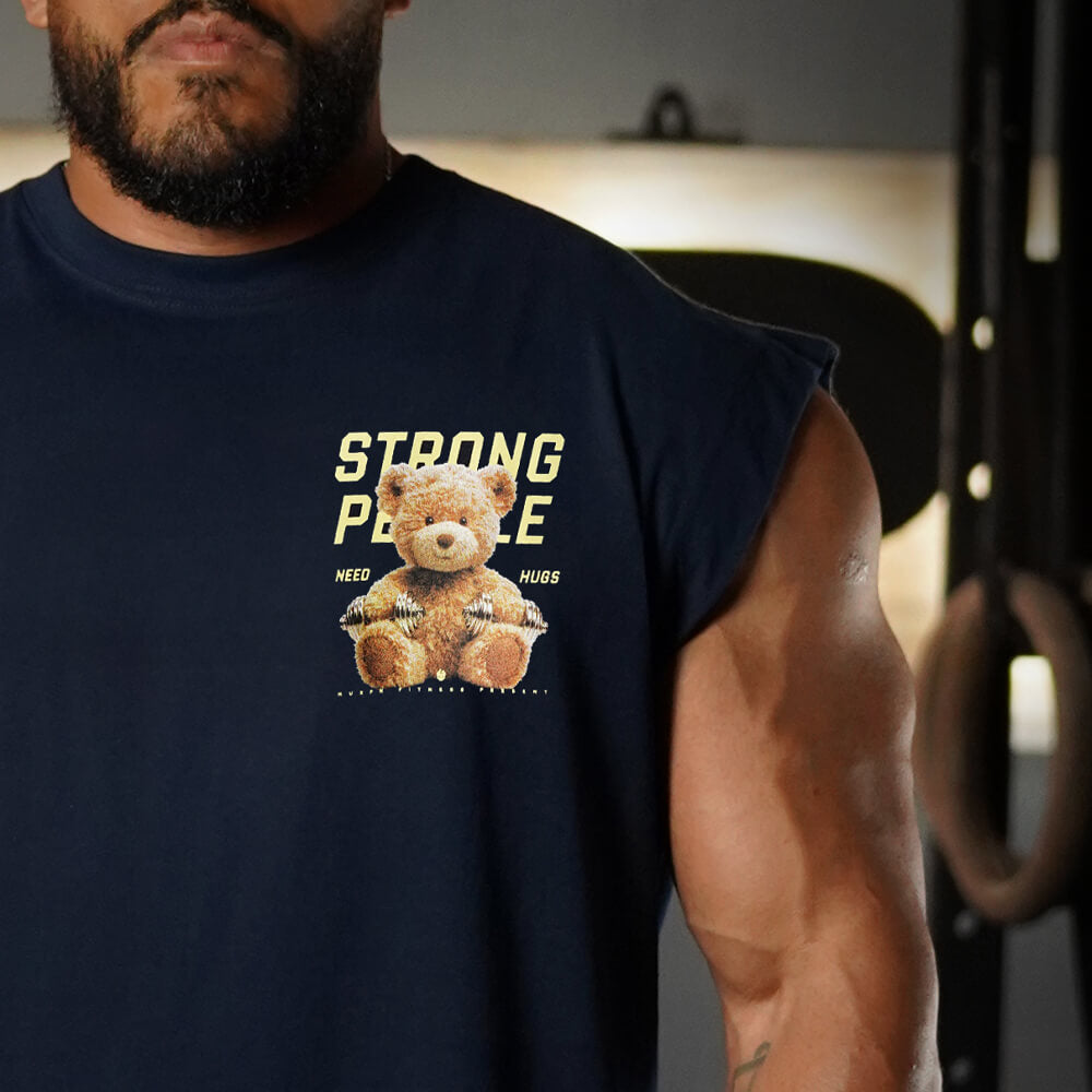 Polera Oversize Sleeveless TEDDY BEAST - Navy