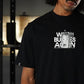 Polera Oversize WTF Burpees Again - Negro