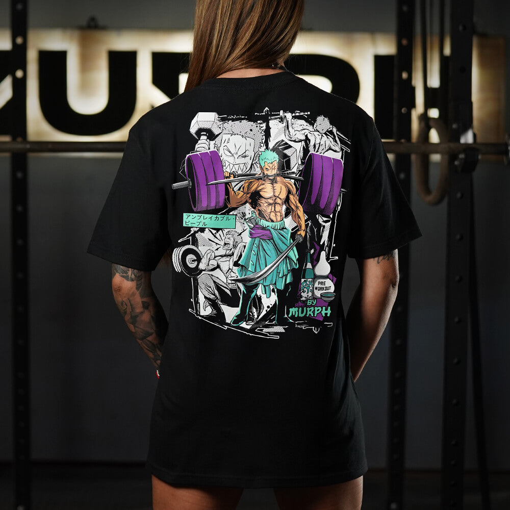 Polera Oversize King of Lifting - Negro