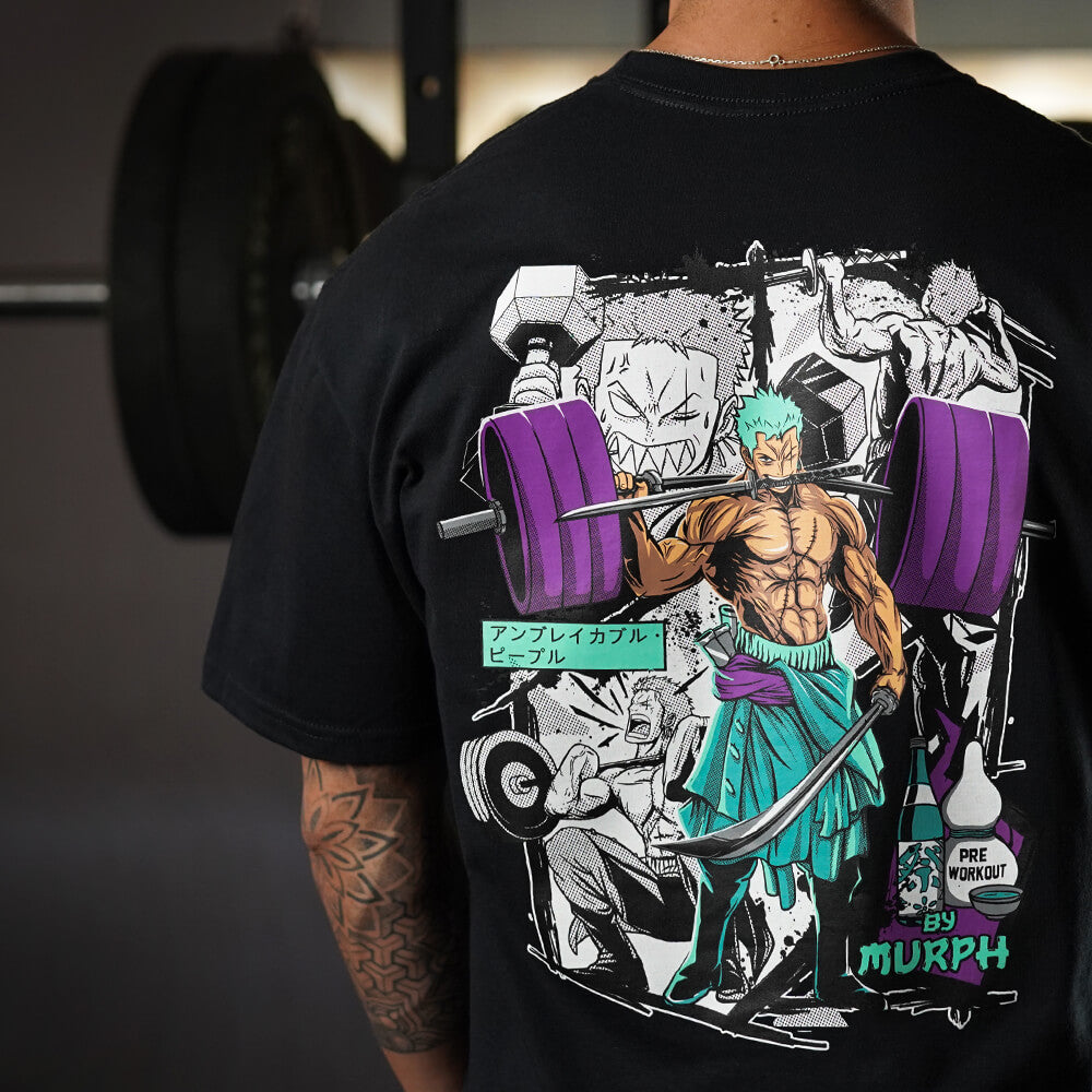 Polera Oversize King of Lifting - Negro