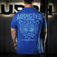 Polera Regular Fit Addicted - Royal Blue