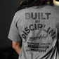 Polera Largo Unisex Built By Discipline - Charcoal Heather