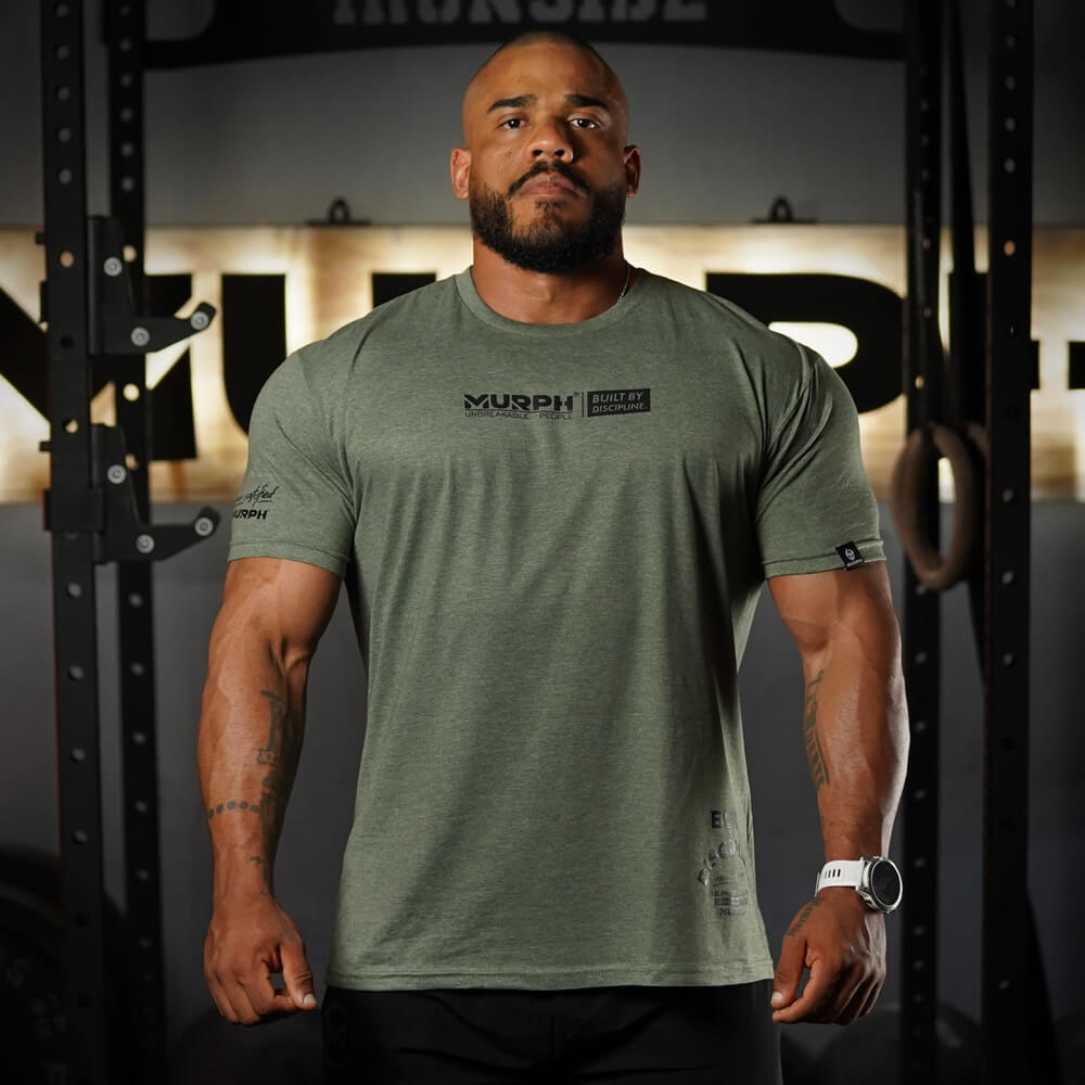 Polera Regular Fit Built By Discipline - Tactical Heather