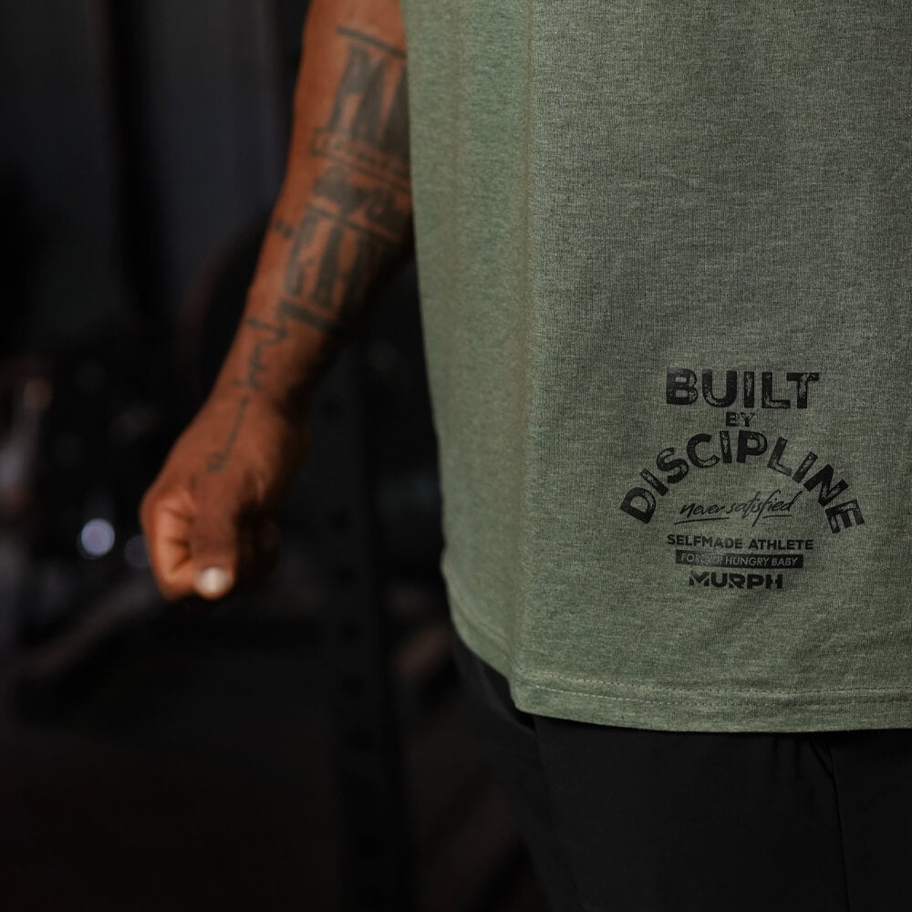 Polera Regular Fit Built By Discipline - Tactical Heather