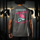 Polera Regular Fit Hardcore Mentality - Gris Charcoal