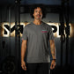 Polera Regular Fit Hardcore Mentality - Gris Charcoal