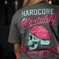 Polera Largo Unisex Hardcore Mentality - Gris Charcoal