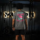 Polera Regular Fit Hardcore Mentality - Gris Charcoal