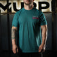 Polera Regular Fit Hardcore Mentality - Heather Turquoise