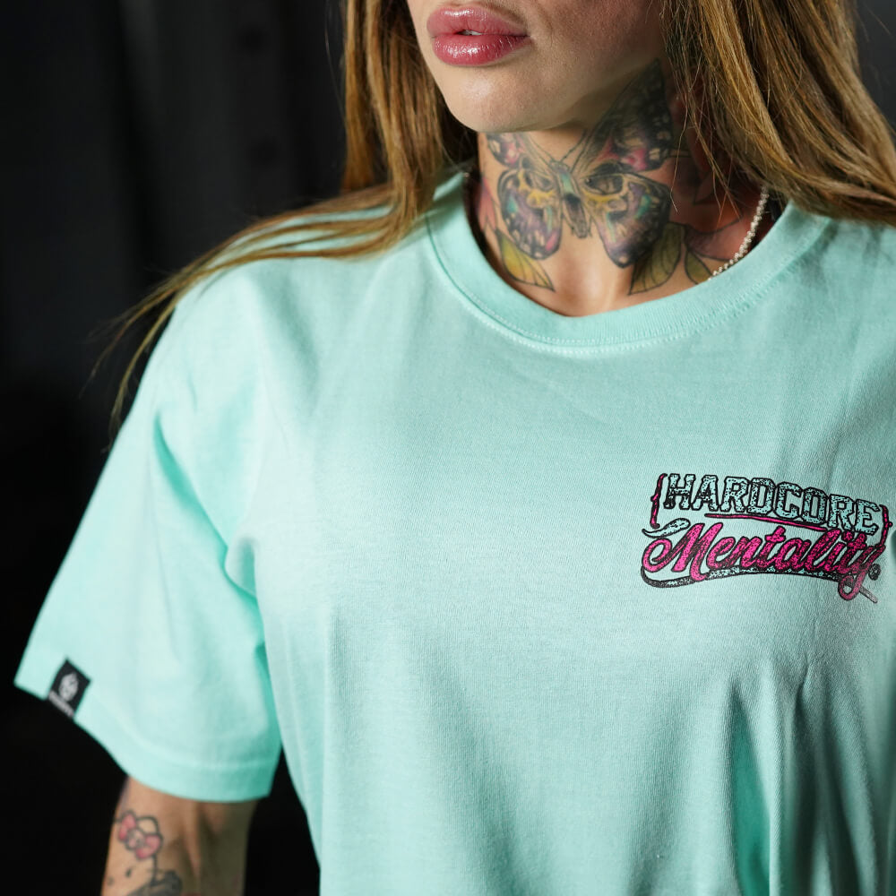 Polera Oversize Hardcore Mentality - Menta
