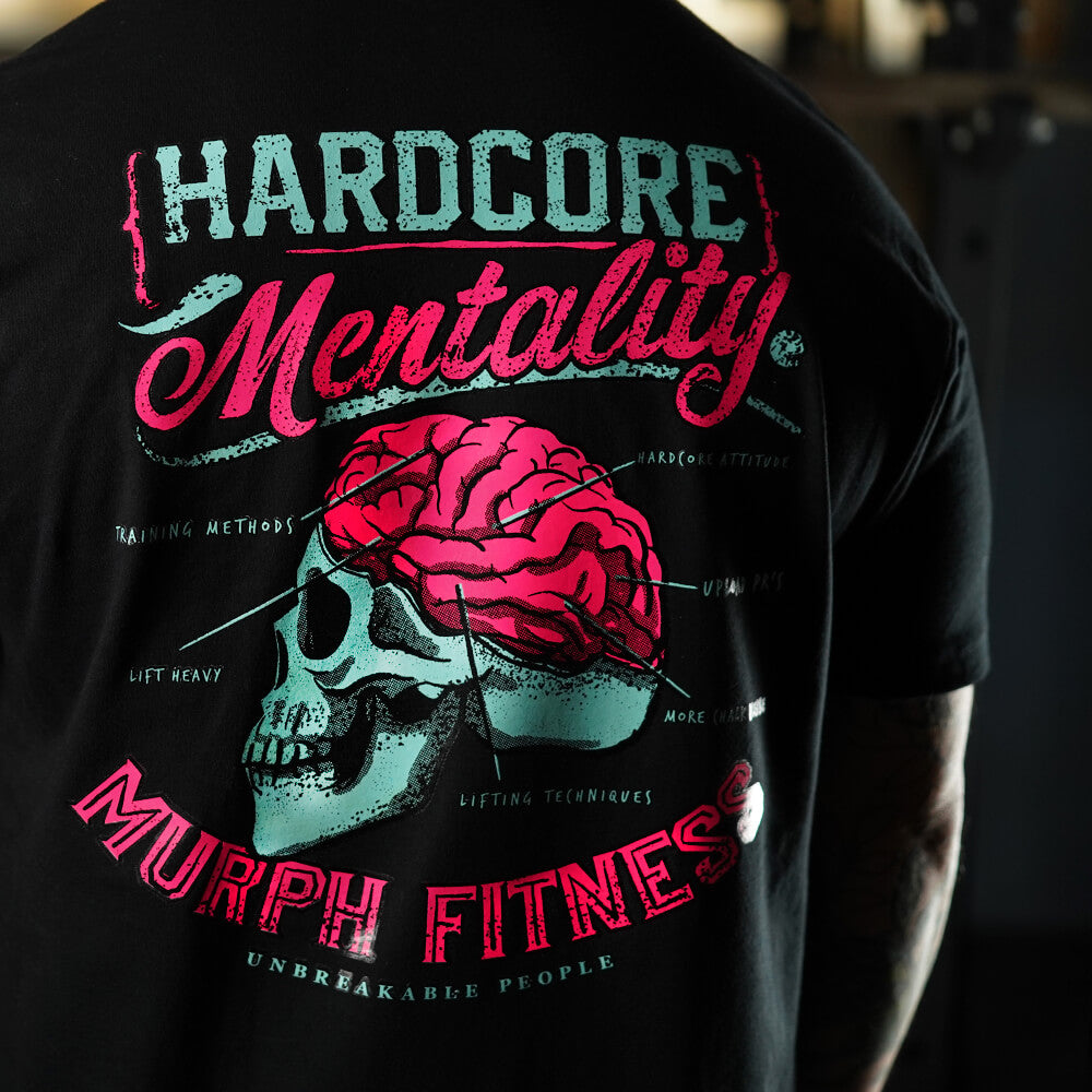 Polera Regular Fit Hardcore Mentality - Negro